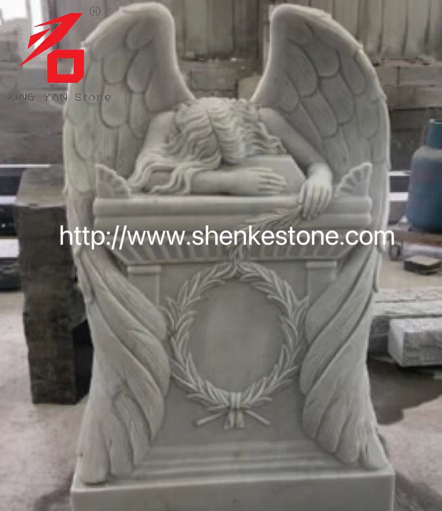 مجسمه فرشته گریه مرمر سفید را از کارخانه Haobo بخرید