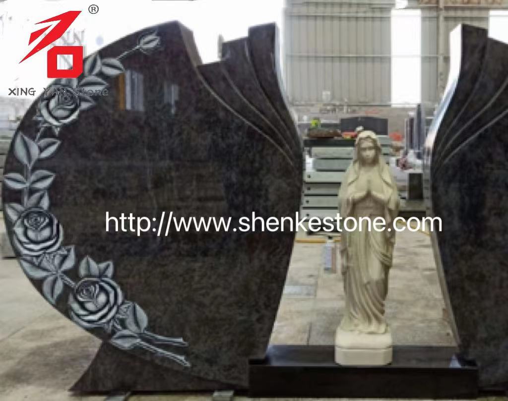 دو حک شده ROBED ROSE MARY HEADSTONE BAHAMA آبی