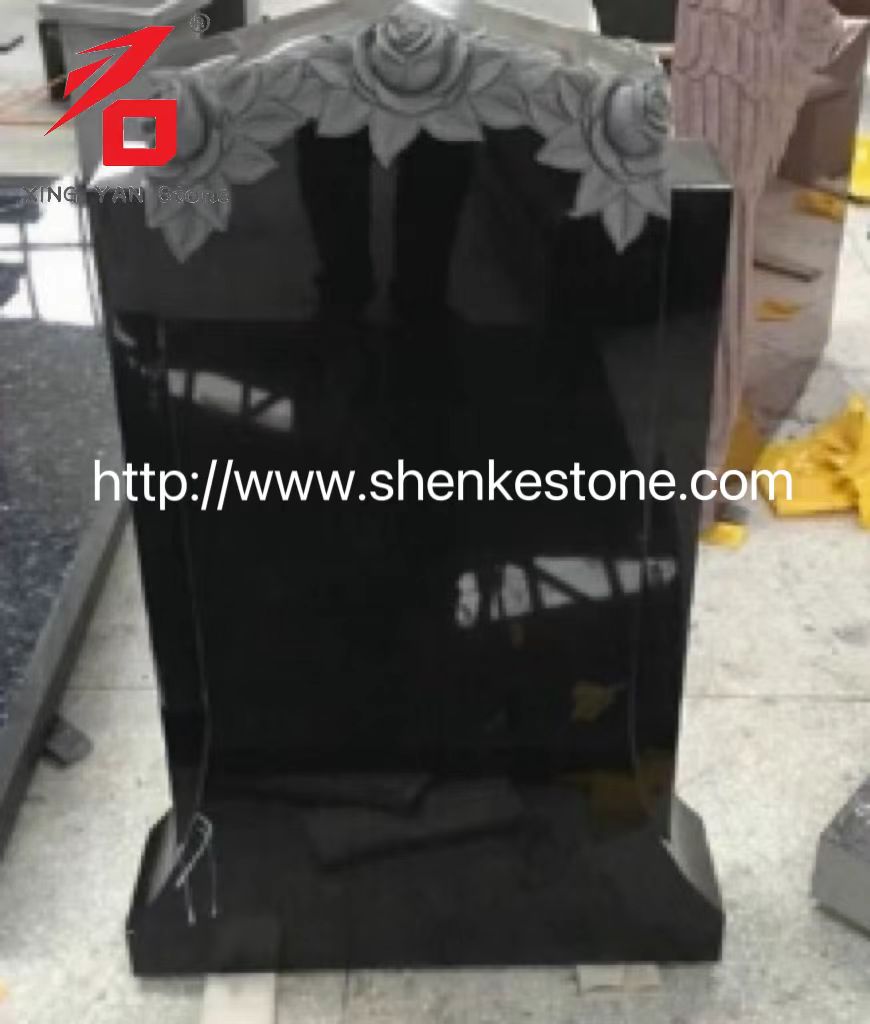 یادبود گل رز حک شده با کیفیت بالا برای گورستان