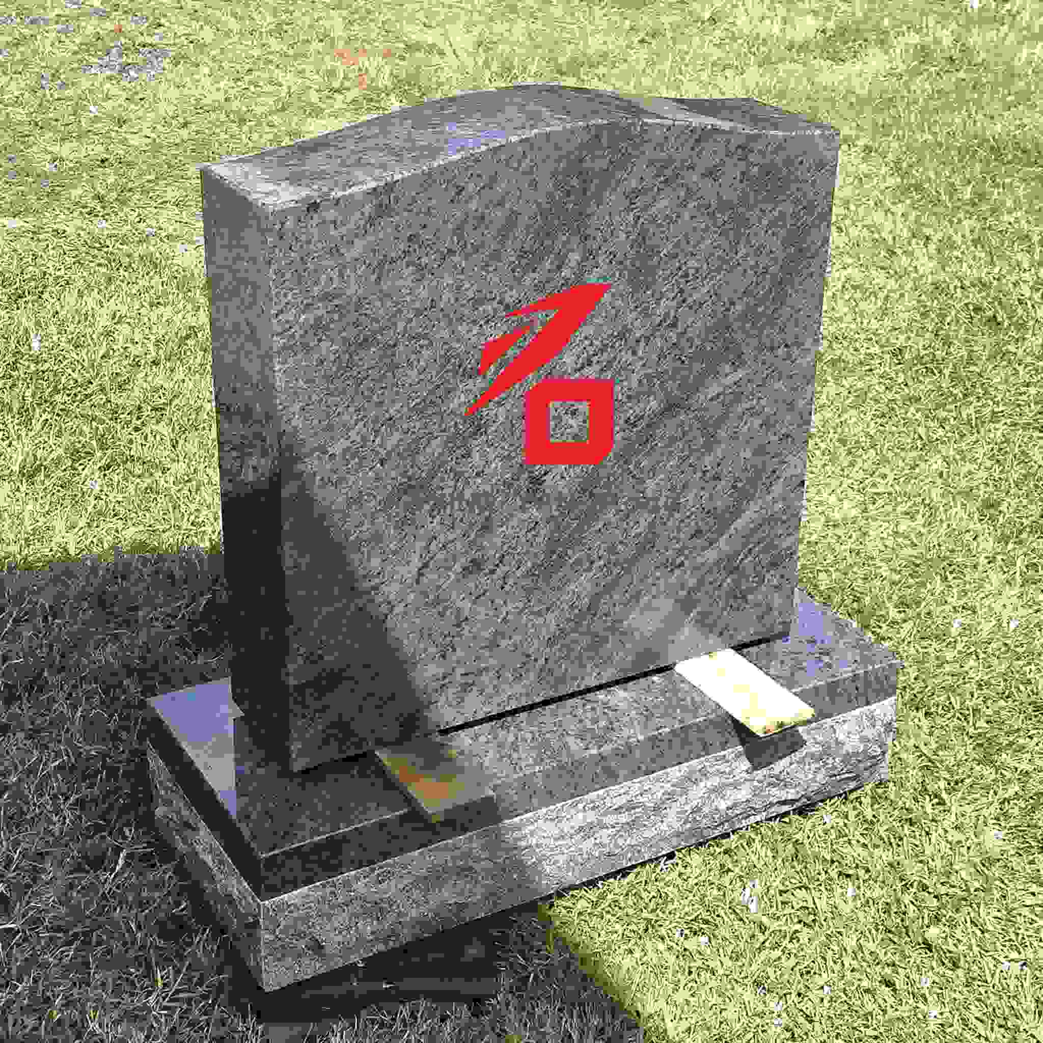 بنای یادبود گرانیتی ساده