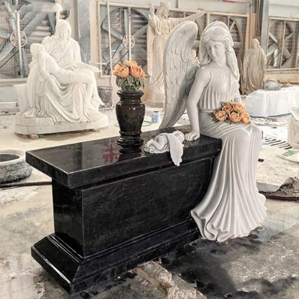 سنگ قبر مرمری نگهبان فرشته Xingyan