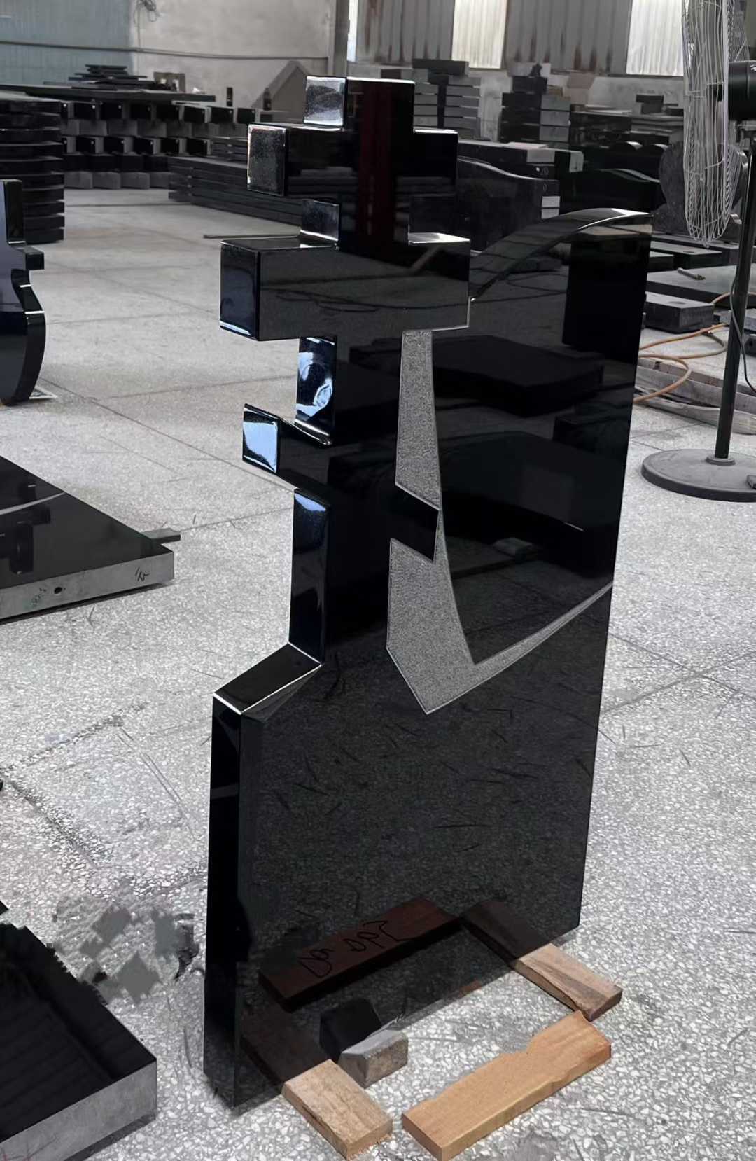 سنگ قبر سیاه هندسی خلاقانه Xingyan